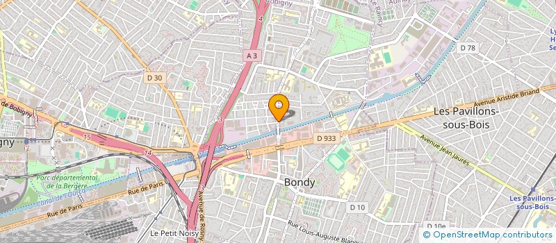localisation de l'entreprise UVA FRANCE EXPANSION à BONDY