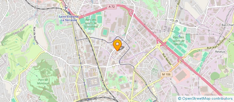 localisation de l'entreprise UVACOM à SAINT-ETIENNE