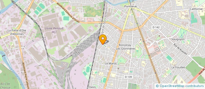 localisation de l'entreprise UVATEK à LE MANS