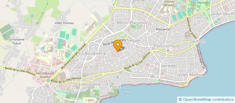 localisation de l'entreprise UVCFF (URGENCE VIOLENCES CONJUGALE FAITE AUX FEMMES)  SAINT-NAZAIRE