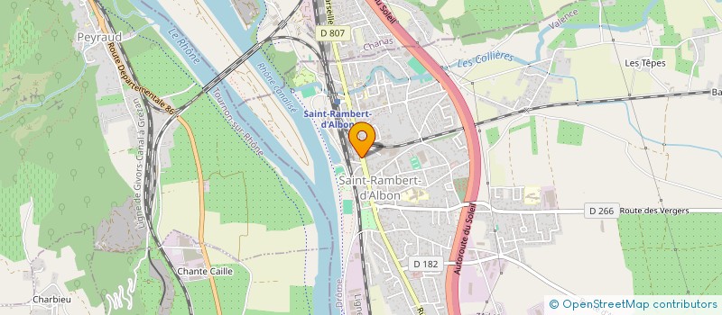 localisation de l'entreprise UVEA à SAINT RAMBERT D'ALBON