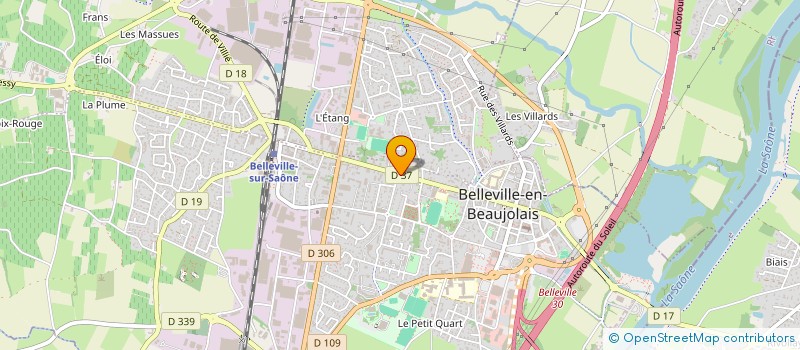 localisation de l'entreprise UVEA CONSULTING à BELLEVILLE-EN-BEAUJOLAIS