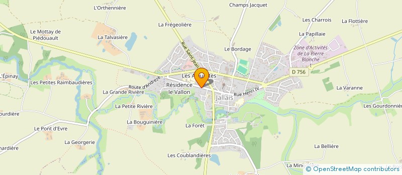 localisation de l'entreprise UVR USINAGE à BEAUPREAU-EN-MAUGES