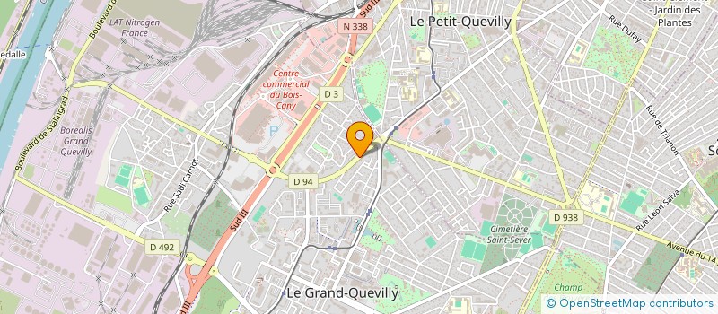 localisation de l'entreprise UVY TEAM LE HAVRE  LE GRAND-QUEVILLY