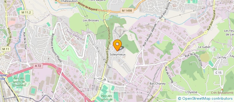 localisation de l'entreprise UW à LA TALAUDIERE