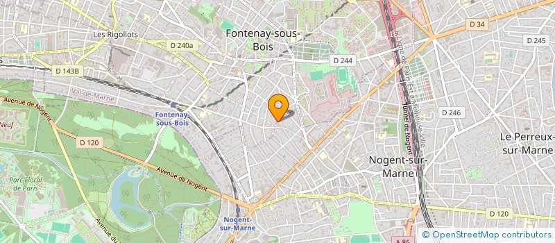 localisation de l'entreprise UW RECORDS à FONTENAY-SOUS-BOIS