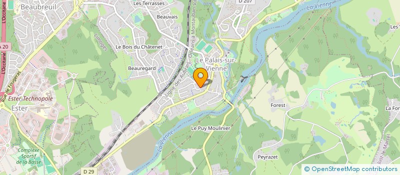 localisation de l'entreprise UWAHANDZIYA PROJECT-ILES  LE PALAIS-SUR-VIENNE