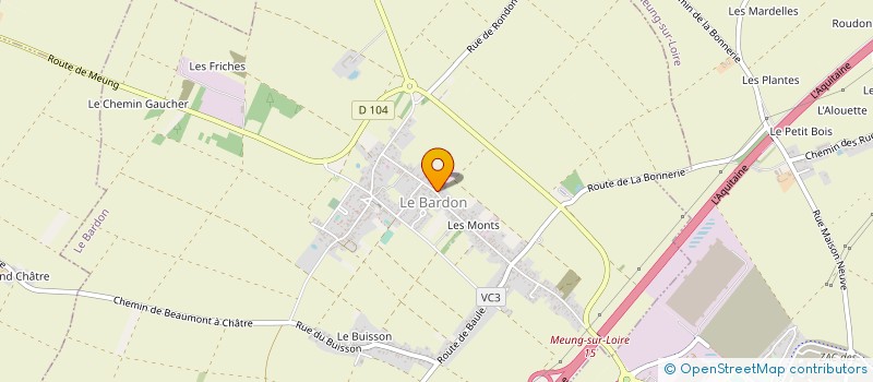 localisation de l'entreprise UWE FRANCE à LE BARDON