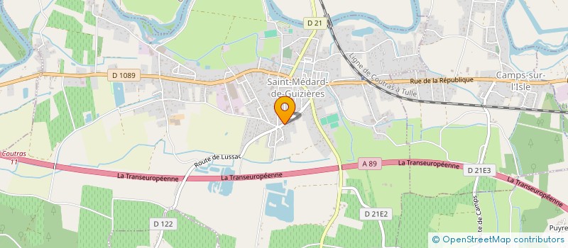 localisation de l'entreprise UXAS  SAINT-MEDARD-DE-GUIZIERES