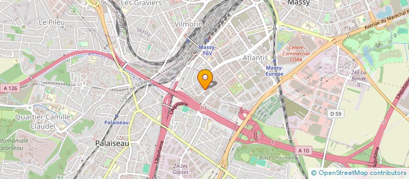 localisation de l'entreprise UXDATA CONSEIL ET FORMATION à PALAISEAU