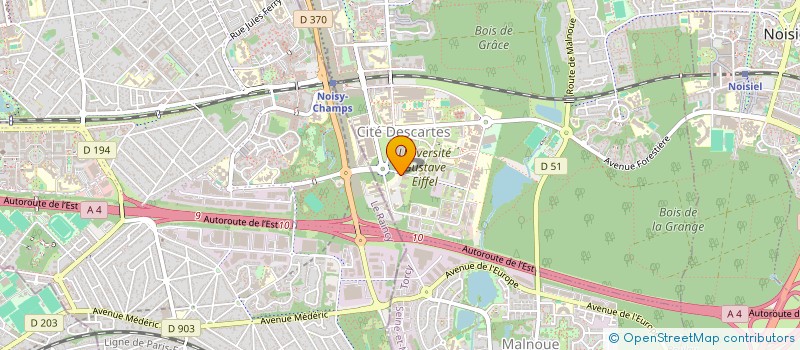 localisation de l'entreprise UXISAMA à CHAMPS-SUR-MARNE