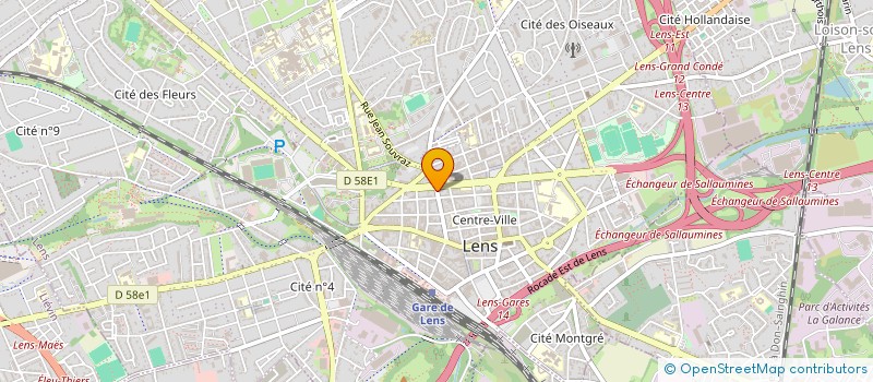 localisation de l'entreprise UXO  LENS