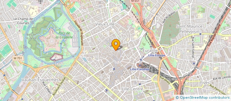 localisation de l'entreprise UXOR AVOCATS à LILLE