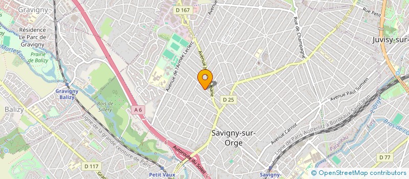 localisation de l'entreprise UXPAR à SAVIGNY-SUR-ORGE