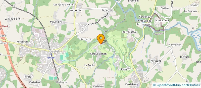 localisation de l'entreprise UXWARE  GESTEL