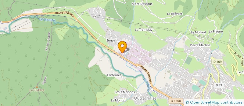 localisation de l'entreprise UYA POSE  UGINE