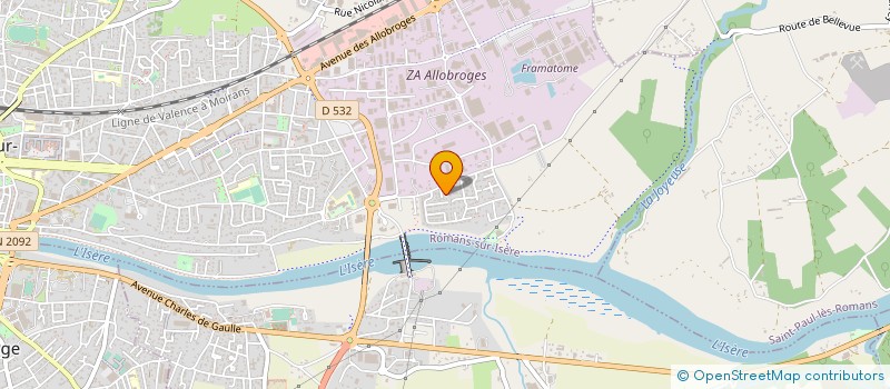 localisation de l'entreprise UYAR CONSTRUCTIONS à ROMANS-SUR-ISERE