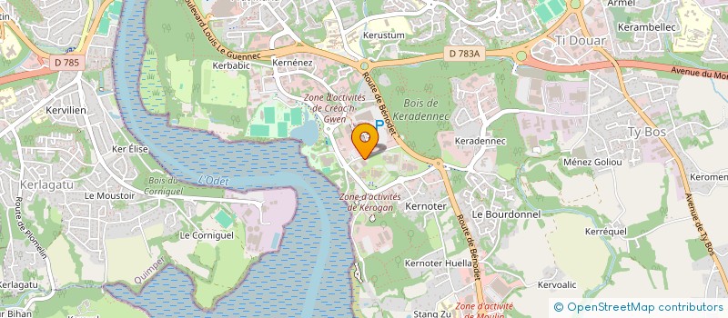 localisation de l'entreprise UYD  QUIMPER