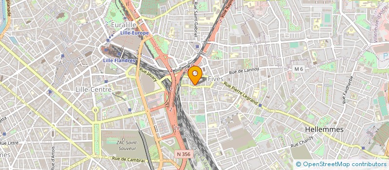 localisation de l'entreprise UYVE à LILLE