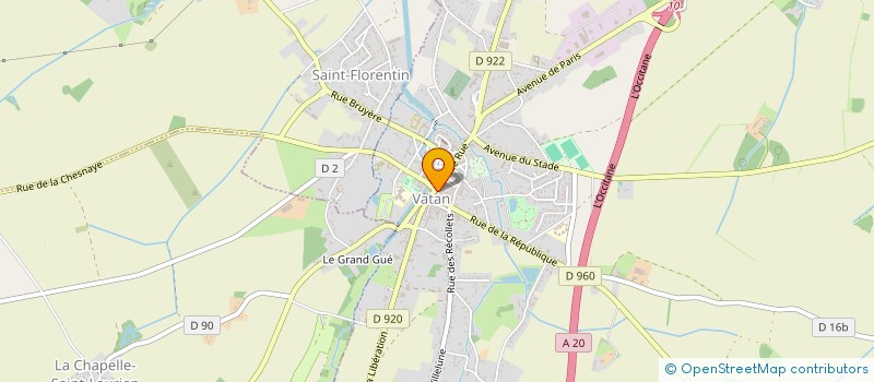 localisation de l'entreprise UZ CAR à LA CHATRE