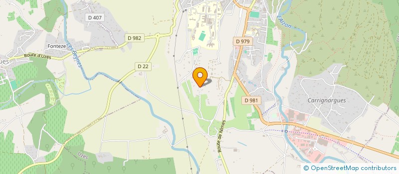 localisation de l'entreprise UZ ESCALADE  UZES