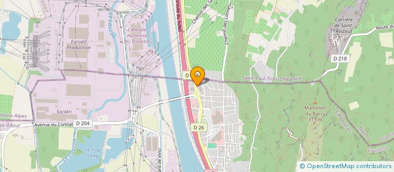 localisation de l'entreprise UZAK  BOLLENE