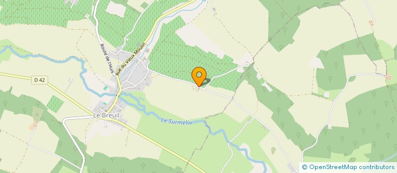 localisation de l'entreprise UZANNE JEAN-JACQUES à LE BREUIL