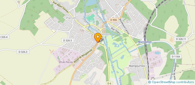 localisation de l'entreprise UZEB à MAINTENON