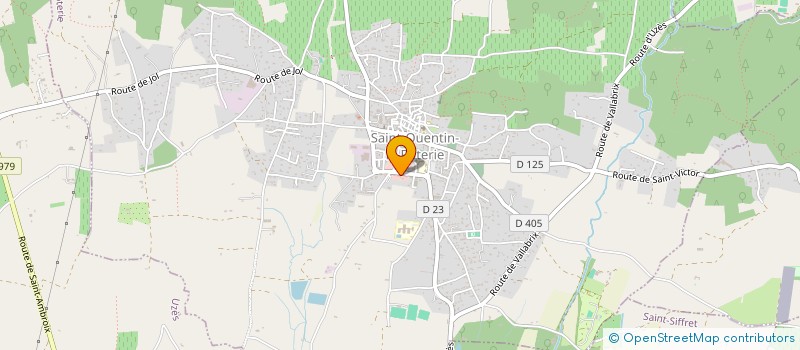 localisation de l'entreprise UZEGE IMMOBILIER  SAINT-QUENTIN-LA-POTERIE