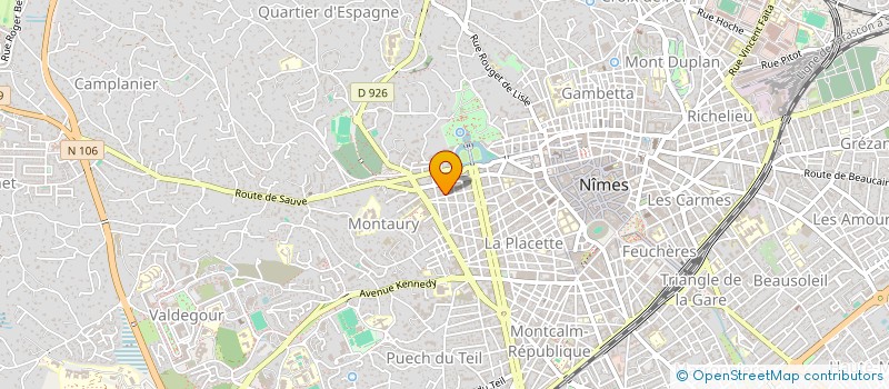 localisation de l'entreprise UZEGE ORTHO à NIMES