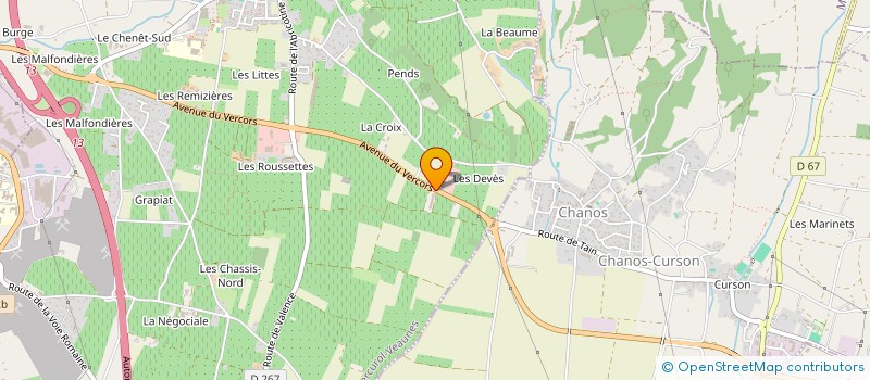 localisation de l'entreprise UZEL  MERCUROL-VEAUNES