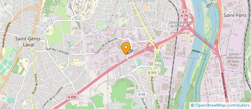 localisation de l'entreprise UZEL ENERGIES  IRIGNY