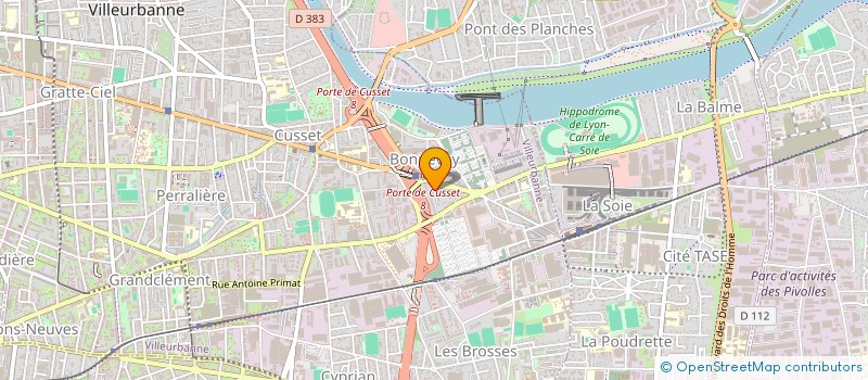 localisation de l'entreprise UZEL GERMAINE  VILLEURBANNE