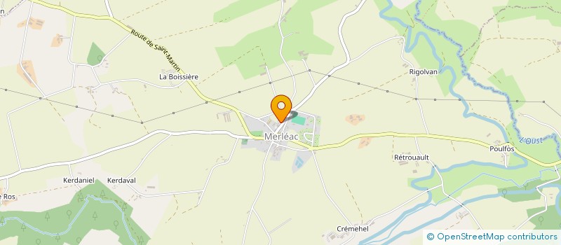 localisation de l'entreprise UZEL MERLEAC  UZEL