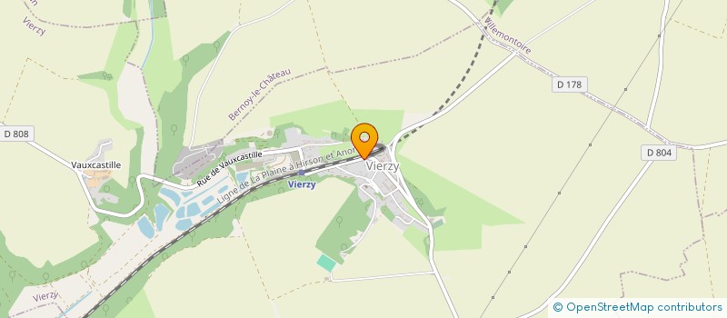 localisation de l'entreprise UZINVEST  VIERZY