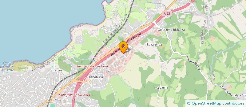localisation de l'entreprise UZITEK à HENDAYE