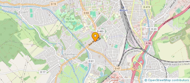 localisation de l'entreprise UZUN OTOMOTIV à BAVILLIERS
