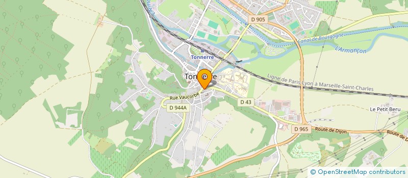 localisation de l'entreprise UZUNOV FORESTIER  TONNERRE