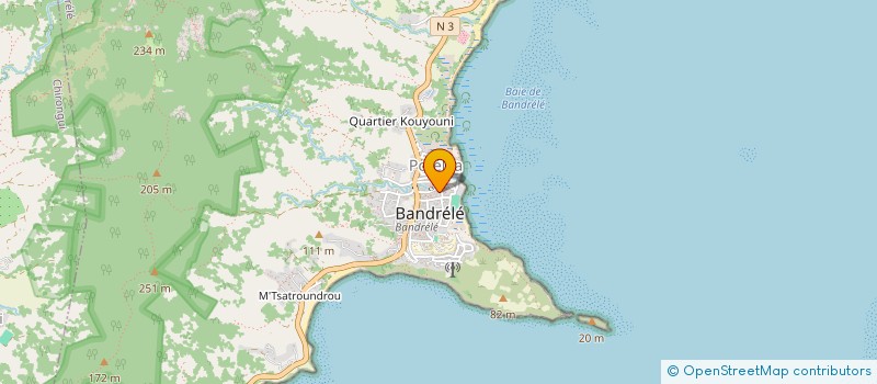 localisation de l'entreprise UZURI WAMSSOMO AUX HORIZONS EDUCATIFS  BANDRELE