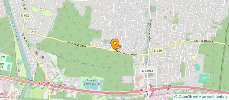 localisation de l'entreprise UZZA  GUJAN-MESTRAS