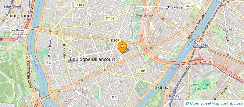 localisation de l'entreprise UZZAN LA ROSE à BOULOGNE-BILLANCOURT