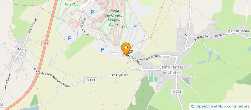 localisation de l'entreprise V 10 EVENTS à SAINT-PARIZE-LE-CHATEL