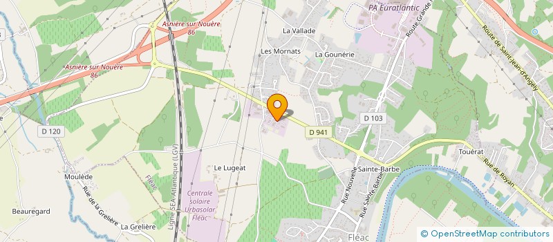 localisation de l'entreprise V 12 à FLEAC
