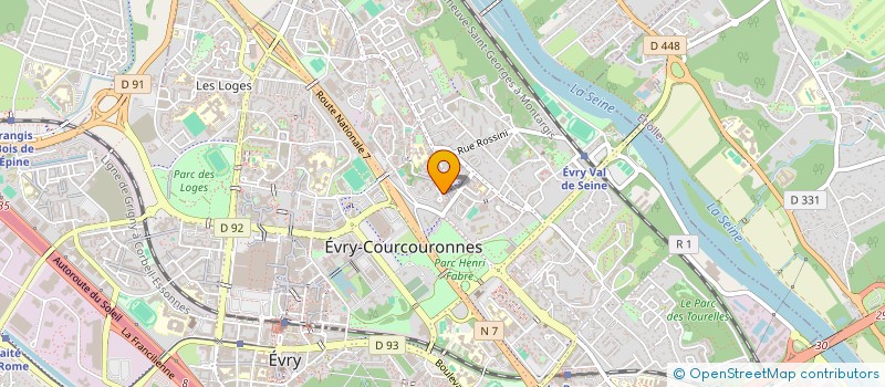 localisation de l'entreprise V 2 M à EVRY-COURCOURONNES