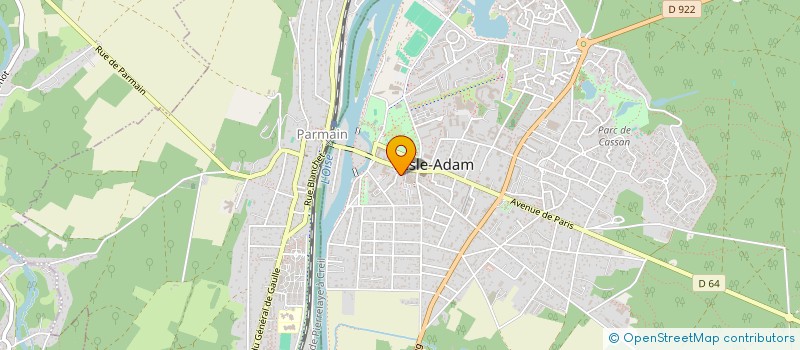 localisation de l'entreprise V 3 F à L'ISLE-ADAM