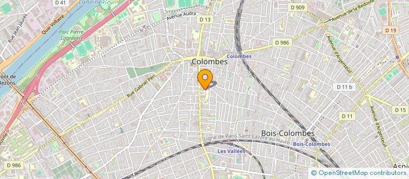 localisation de l'entreprise V 37 à COLOMBES