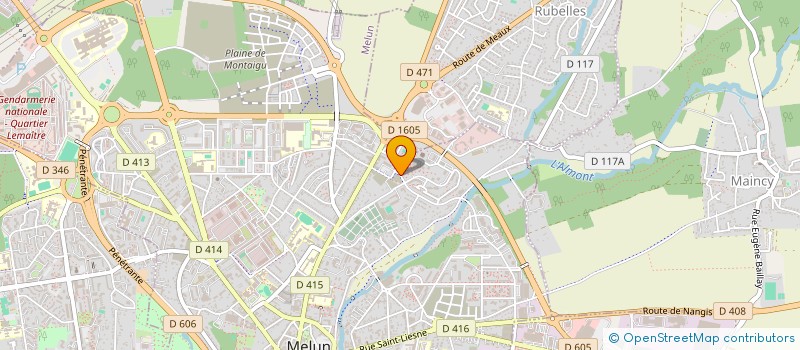 localisation de l'entreprise V 8 SERVICES à MELUN