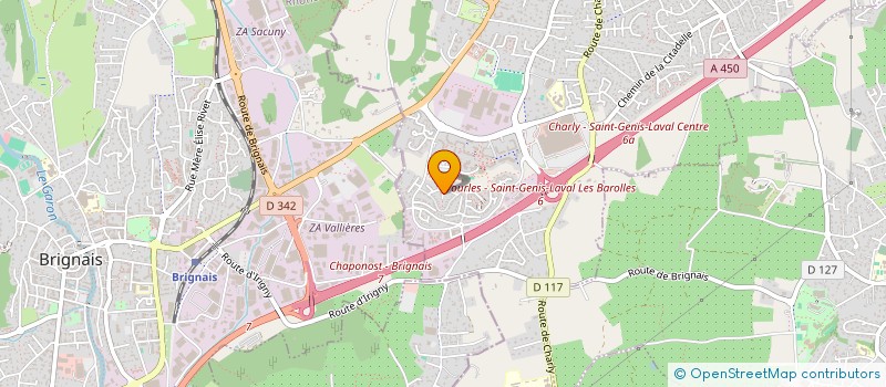 localisation de l'entreprise V.A.ASSOC  SAINT-GENIS-LAVAL