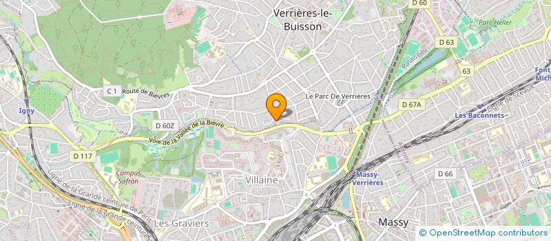 localisation de l'entreprise V.A.B. à VERRIERES-LE-BUISSON