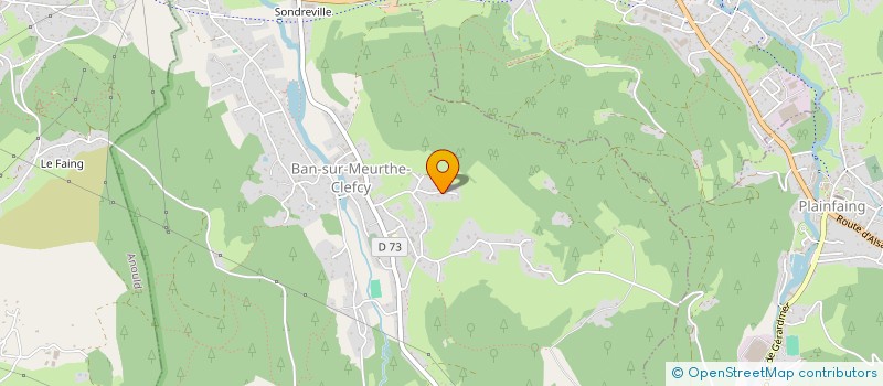 localisation de l'entreprise V.A.B. IMMOBILIER  BAN-SUR-MEURTHE-CLEFCY